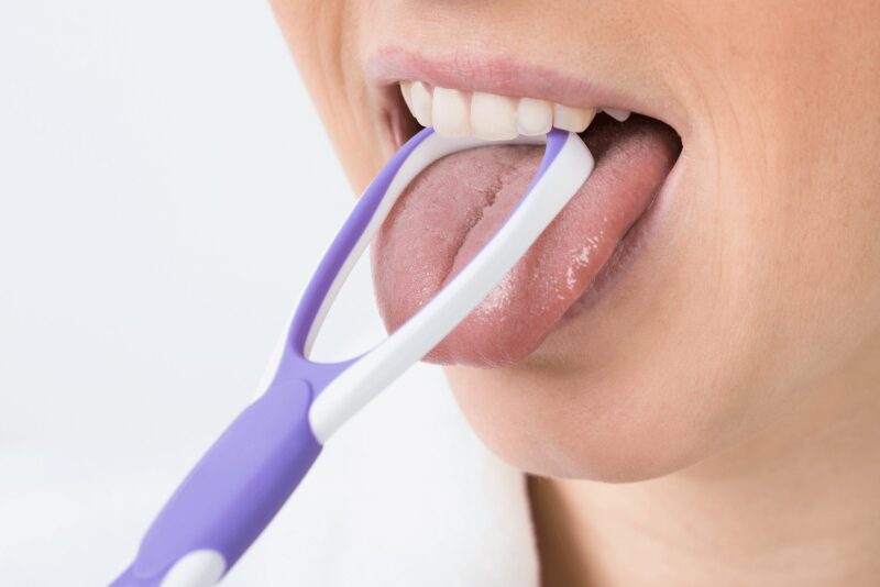 tongue scraper for bad breath